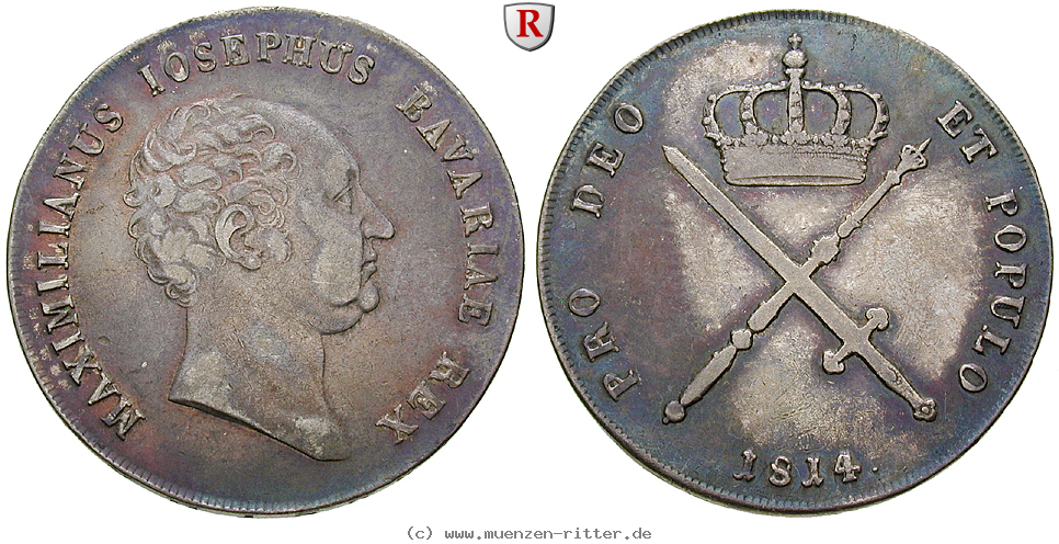 Klicken Sie auf das Bild um es auf Ihrem Rechner zu speichern bayern-maximilian-i-joseph-kronentaler/25260.jpg