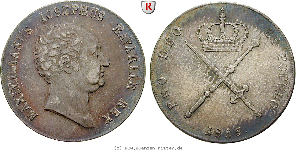 Klicken Sie auf das Bild um es auf Ihrem Rechner zu speichern bayern-maximilian-i-joseph-kronentaler/94014.jpg