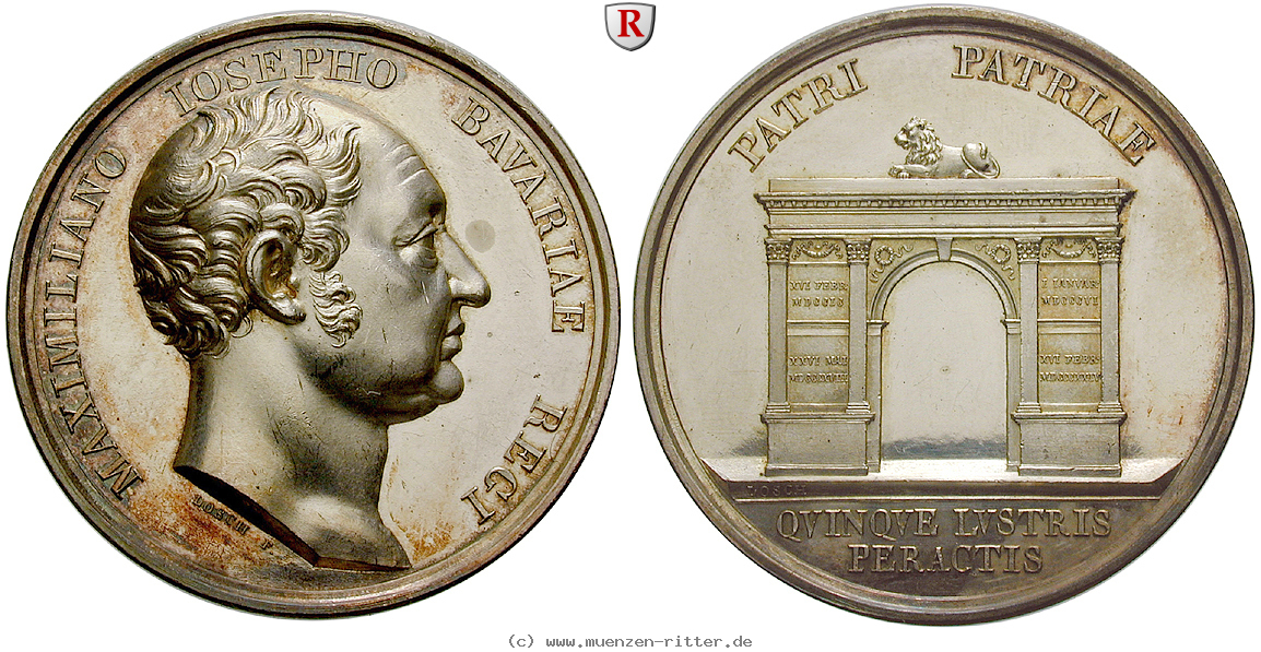 Klicken Sie auf das Bild um es auf Ihrem Rechner zu speichern bayern-maximilian-i-joseph-silbermedaille/35496.jpg