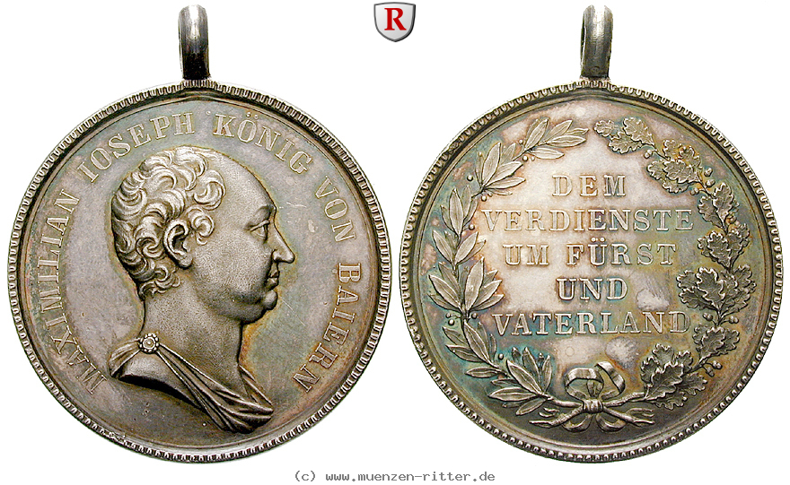 Klicken Sie auf das Bild um es auf Ihrem Rechner zu speichern bayern-maximilian-i-joseph-zivil-verdienstmedaille/51860.jpg