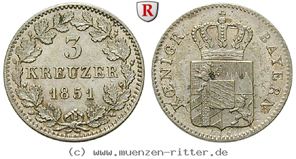 Klicken Sie auf das Bild um es auf Ihrem Rechner zu speichern bayern-maximilian-ii-3-kreuzer/36320.jpg