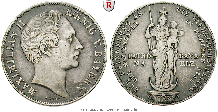 Klicken Sie auf das Bild um es auf Ihrem Rechner zu speichern bayern-maximilian-ii-doppelgulden/32741.jpg