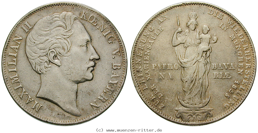 Klicken Sie auf das Bild um es auf Ihrem Rechner zu speichern bayern-maximilian-ii-doppelgulden/35612.jpg