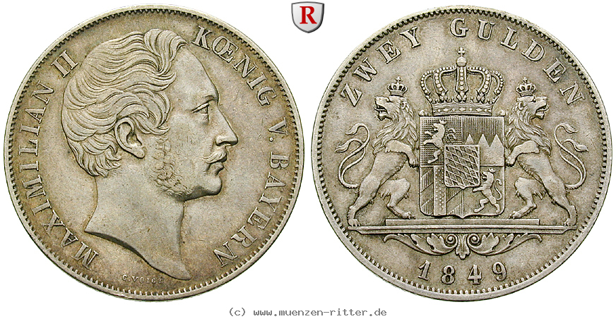 Klicken Sie auf das Bild um es auf Ihrem Rechner zu speichern bayern-maximilian-ii-doppelgulden/52422.jpg