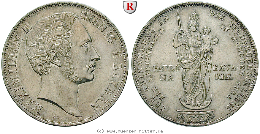 Klicken Sie auf das Bild um es auf Ihrem Rechner zu speichern bayern-maximilian-ii-doppelgulden/66190.jpg