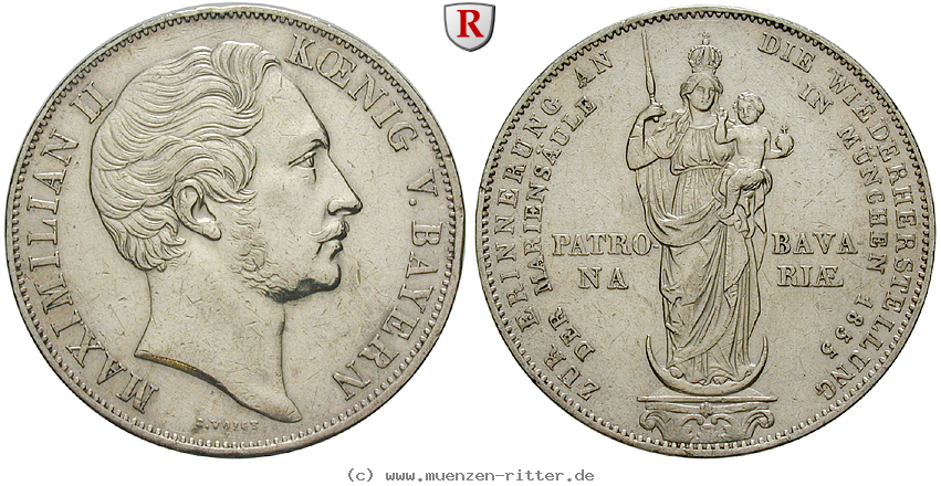 Klicken Sie auf das Bild um es auf Ihrem Rechner zu speichern bayern-maximilian-ii-doppelgulden/75332.jpg