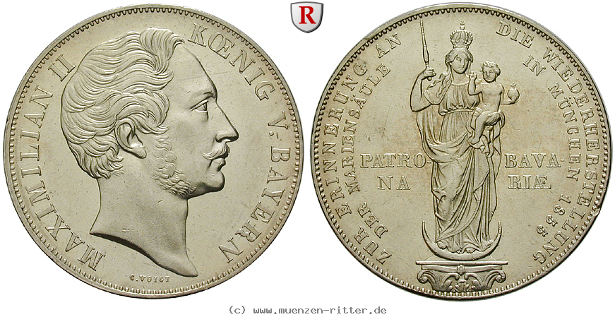 Klicken Sie auf das Bild um es auf Ihrem Rechner zu speichern bayern-maximilian-ii-doppelgulden/91448.jpg