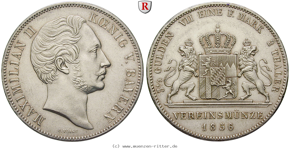 Klicken Sie auf das Bild um es auf Ihrem Rechner zu speichern bayern-maximilian-ii-doppeltaler/29308.jpg