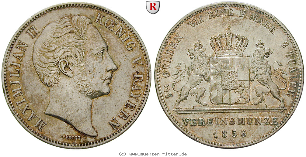 Klicken Sie auf das Bild um es auf Ihrem Rechner zu speichern bayern-maximilian-ii-doppeltaler/51560.jpg