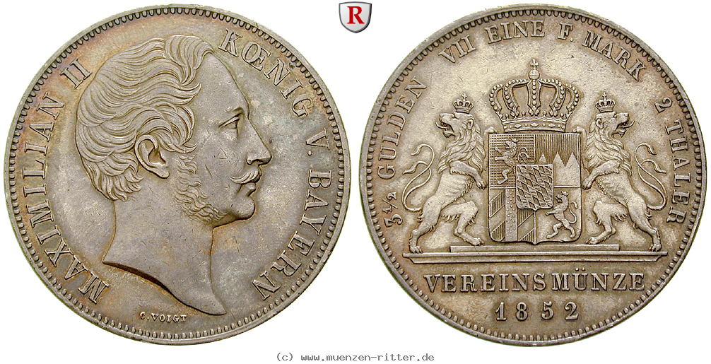 Klicken Sie auf das Bild um es auf Ihrem Rechner zu speichern bayern-maximilian-ii-doppeltaler/53532.jpg