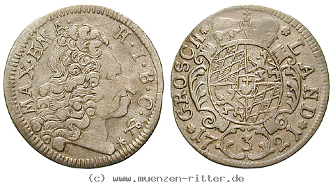 Klicken Sie auf das Bild um es auf Ihrem Rechner zu speichern bayern-maximilian-ii-emanuel-3-kreuzer/48232.jpg
