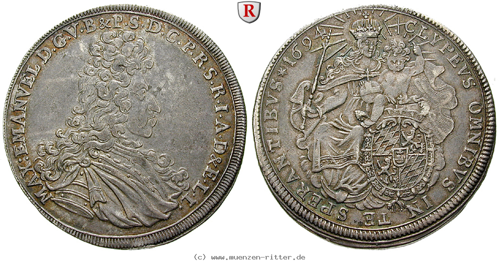 Klicken Sie auf das Bild um es auf Ihrem Rechner zu speichern bayern-maximilian-ii-emanuel-reichstaler/93221.jpg