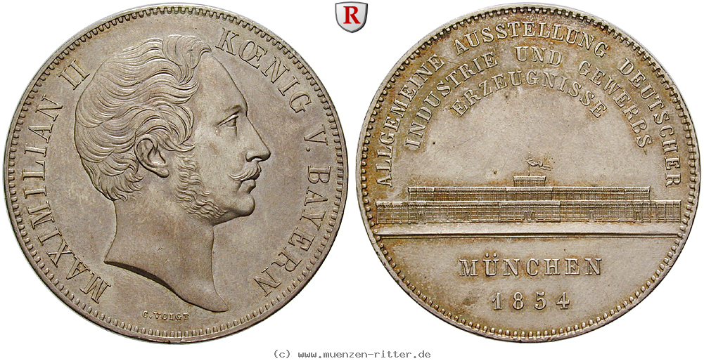 Klicken Sie auf das Bild um es auf Ihrem Rechner zu speichern bayern-maximilian-ii-geschichtsdoppeltaler/29309.jpg