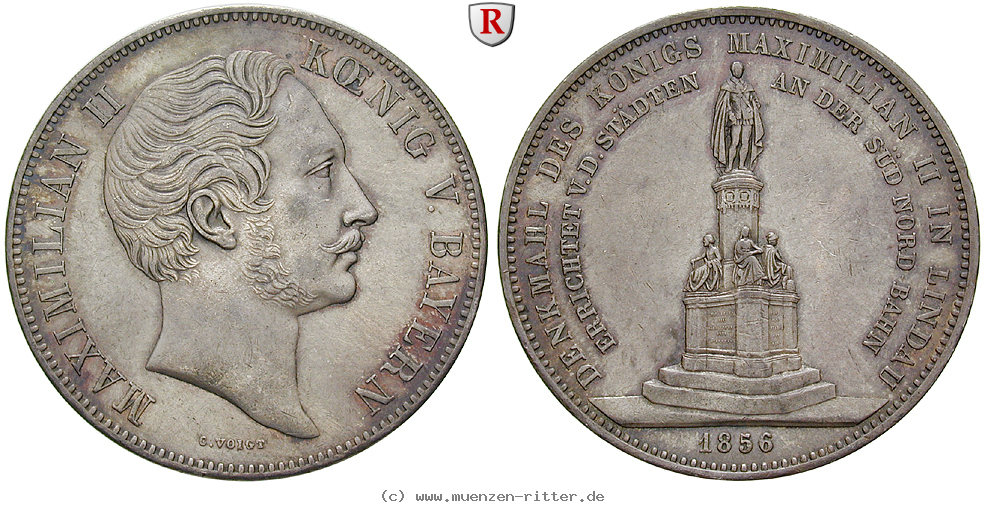Klicken Sie auf das Bild um es auf Ihrem Rechner zu speichern bayern-maximilian-ii-geschichtsdoppeltaler/84140.jpg