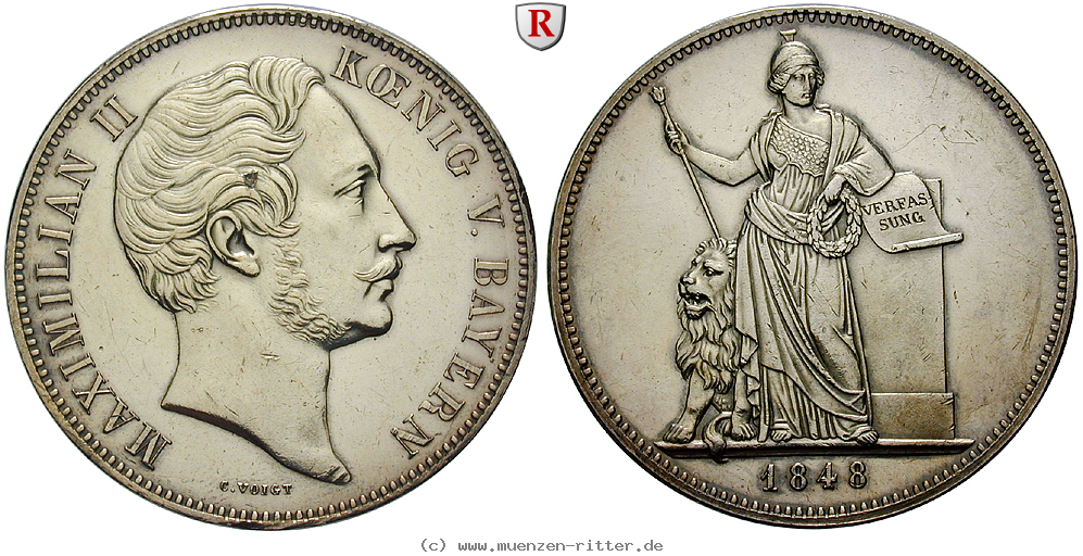 Klicken Sie auf das Bild um es auf Ihrem Rechner zu speichern bayern-maximilian-ii-geschichtsdoppeltaler/93217.jpg