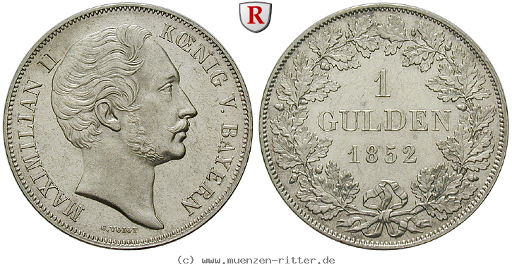 Klicken Sie auf das Bild um es auf Ihrem Rechner zu speichern bayern-maximilian-ii-gulden/85053.jpg