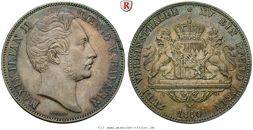 Klicken Sie auf das Bild um es auf Ihrem Rechner zu speichern bayern-maximilian-ii-vereinsdoppeltaler/51378.jpg