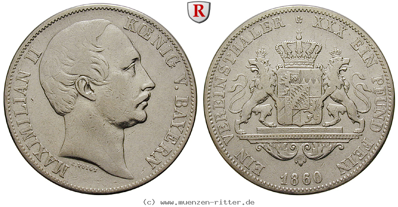 Klicken Sie auf das Bild um es auf Ihrem Rechner zu speichern bayern-maximilian-ii-vereinstaler/101397.jpg