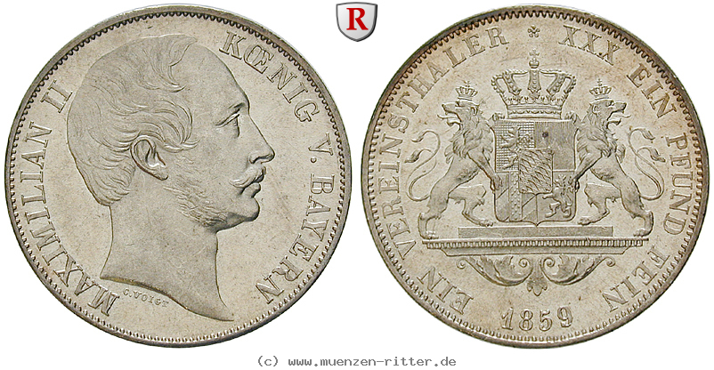 Klicken Sie auf das Bild um es auf Ihrem Rechner zu speichern bayern-maximilian-ii-vereinstaler/82345.jpg