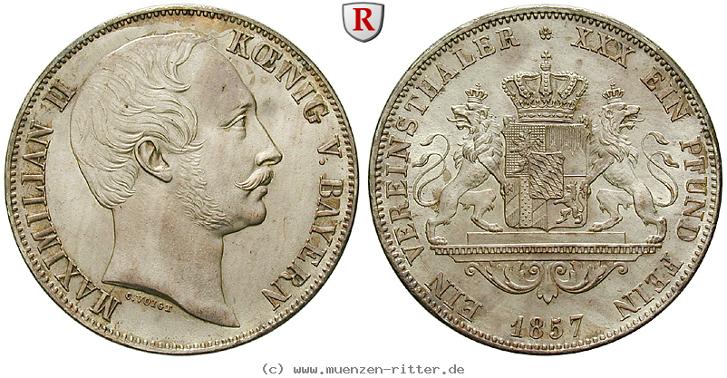 Klicken Sie auf das Bild um es auf Ihrem Rechner zu speichern bayern-maximilian-ii-vereinstaler/93703.jpg