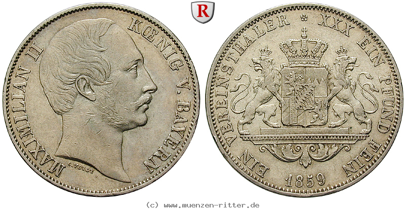 Klicken Sie auf das Bild um es auf Ihrem Rechner zu speichern bayern-maximilian-ii-vereinstaler/94098.jpg