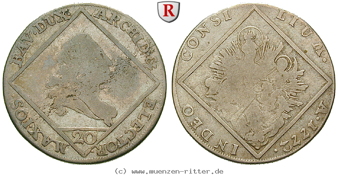 Klicken Sie auf das Bild um es auf Ihrem Rechner zu speichern bayern-maximilian-iii-joseph-20-kreuzer/39314.jpg