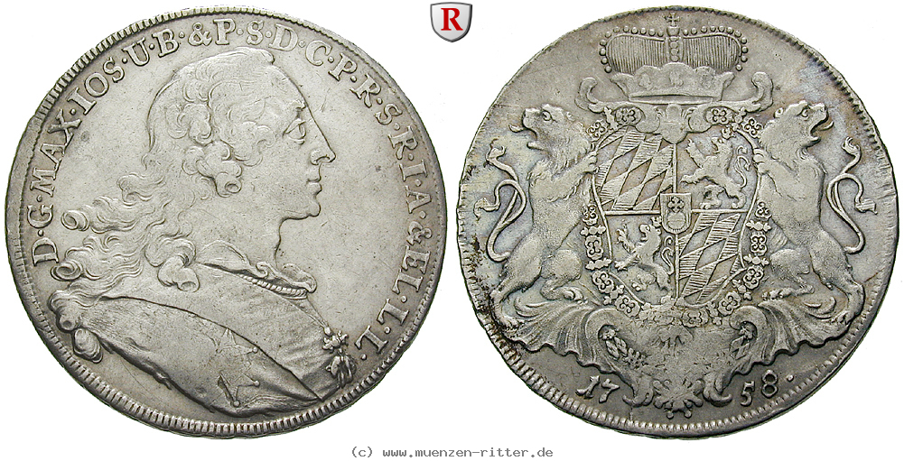 Klicken Sie auf das Bild um es auf Ihrem Rechner zu speichern bayern-maximilian-iii-joseph-konventionstaler/78793.jpg