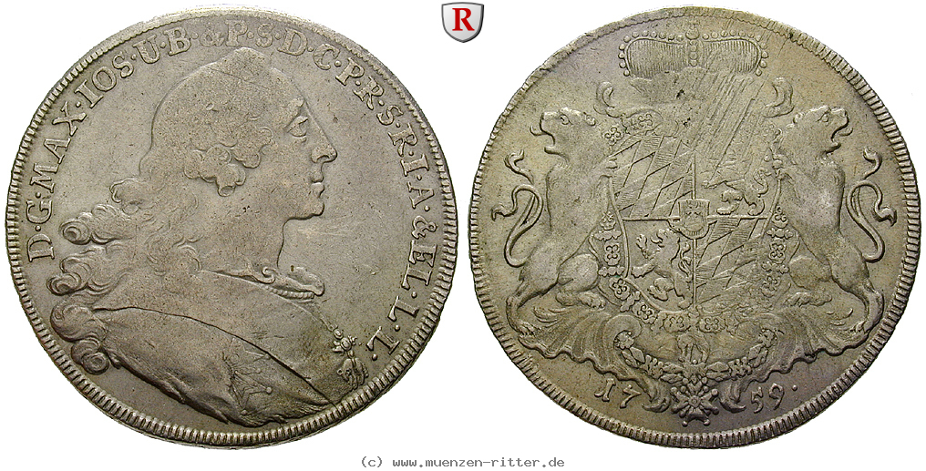 Klicken Sie auf das Bild um es auf Ihrem Rechner zu speichern bayern-maximilian-iii-joseph-konventionstaler/93888.jpg