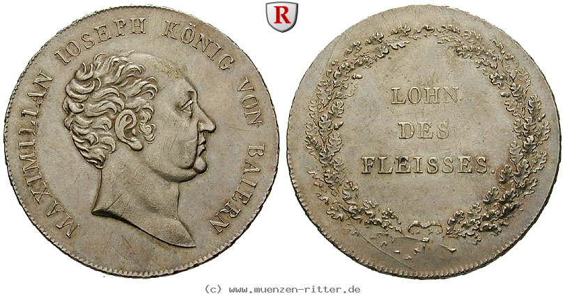 Klicken Sie auf das Bild um es auf Ihrem Rechner zu speichern bayern-maximilian-iv-joseph-1-2-schulpreistaler/93259.jpg