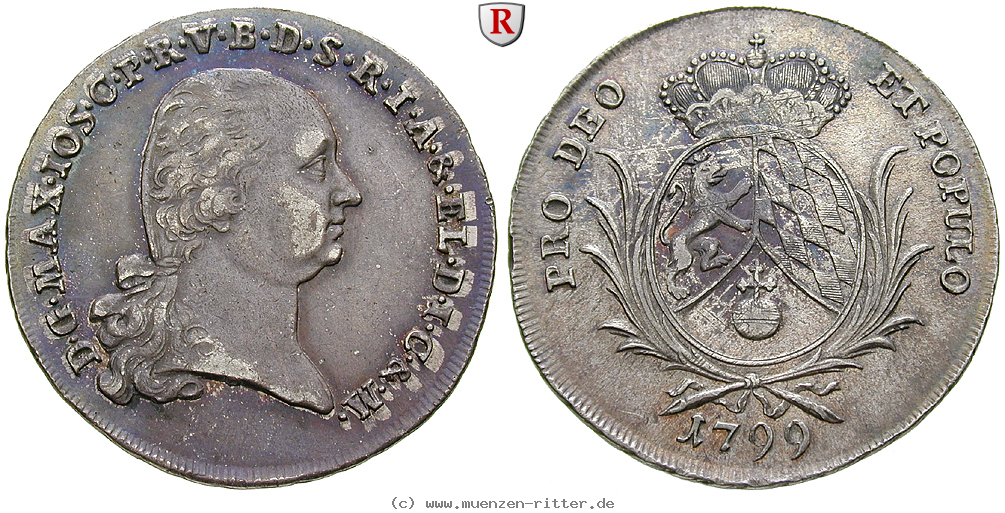 Klicken Sie auf das Bild um es auf Ihrem Rechner zu speichern bayern-maximilian-iv-joseph-konventionstaler/84133.jpg