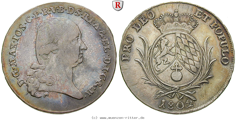 Klicken Sie auf das Bild um es auf Ihrem Rechner zu speichern bayern-maximilian-iv-joseph-konventionstaler/84134.jpg