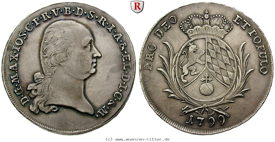 Klicken Sie auf das Bild um es auf Ihrem Rechner zu speichern bayern-maximilian-iv-joseph-konventionstaler/93231.jpg