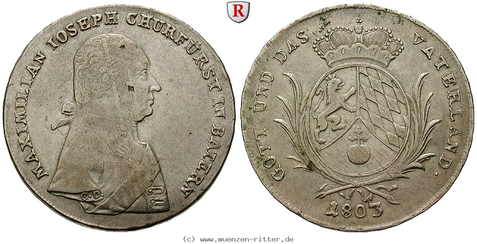 Klicken Sie auf das Bild um es auf Ihrem Rechner zu speichern bayern-maximilian-iv-joseph-konventionstaler/93235.jpg