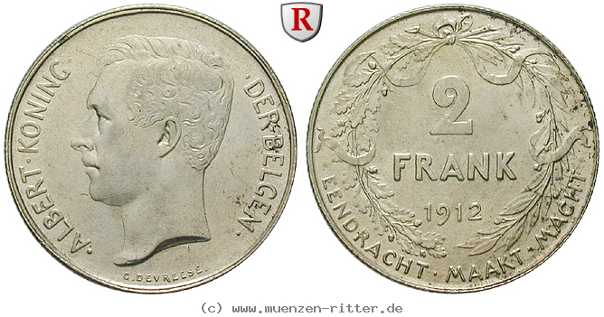 Klicken Sie auf das Bild um es auf Ihrem Rechner zu speichern belgien-albert-i-2-francs/66371.jpg