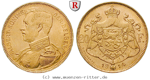 Klicken Sie auf das Bild um es auf Ihrem Rechner zu speichern belgien-albert-i-20-francs/64577.jpg