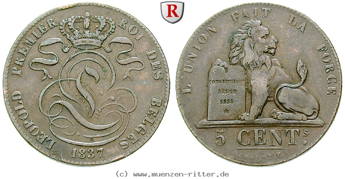 Klicken Sie auf das Bild um es auf Ihrem Rechner zu speichern belgien-leopold-i-5-centimes/43799.jpg