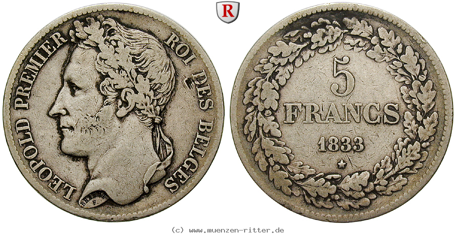 Klicken Sie auf das Bild um es auf Ihrem Rechner zu speichern belgien-leopold-i-5-francs/49775.jpg