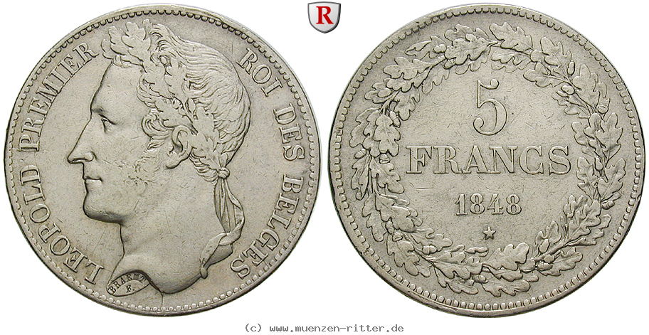 Klicken Sie auf das Bild um es auf Ihrem Rechner zu speichern belgien-leopold-i-5-francs/66820.jpg