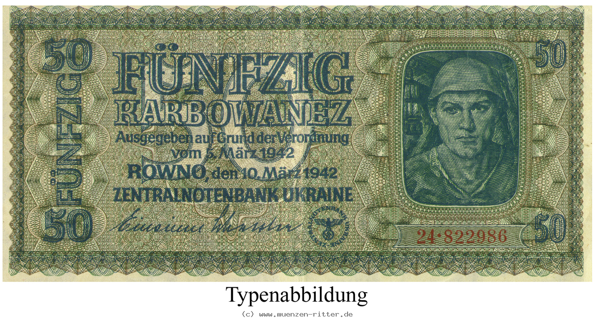 Klicken Sie auf das Bild um es auf Ihrem Rechner zu speichern besatzungsausgaben-des-2-weltkrieges-1939-1945-50-karbowanez/rb596.jpg