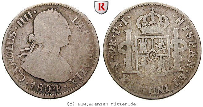 Klicken Sie auf das Bild um es auf Ihrem Rechner zu speichern bolivien-carlos-iv-2-reales/13173.jpg