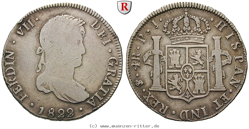 Klicken Sie auf das Bild um es auf Ihrem Rechner zu speichern bolivien-ferdinand-vii-4-reales/13254.jpg