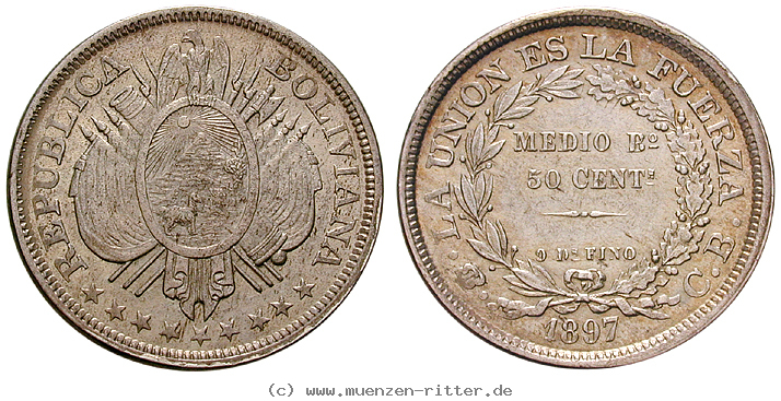 Klicken Sie auf das Bild um es auf Ihrem Rechner zu speichern bolivien-republik-50-centavos/13399.jpg
