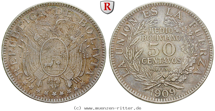 Klicken Sie auf das Bild um es auf Ihrem Rechner zu speichern bolivien-republik-50-centavos/82706.jpg