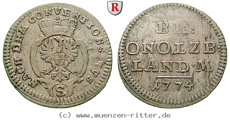 Klicken Sie auf das Bild um es auf Ihrem Rechner zu speichern brandenburg-in-franken-christian-friedrich-karl-alexander-2-1-2-kreuzer/34637.jpg