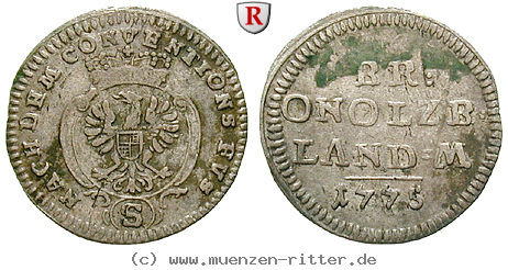 Klicken Sie auf das Bild um es auf Ihrem Rechner zu speichern brandenburg-in-franken-christian-friedrich-karl-alexander-2-1-2-kreuzer/34638.jpg