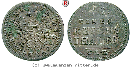 Klicken Sie auf das Bild um es auf Ihrem Rechner zu speichern brandenburg-in-franken-friedrich-1-48-taler/34633.jpg