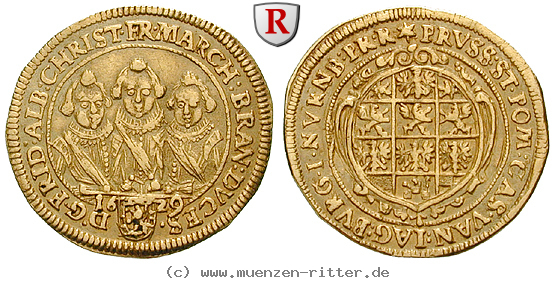 Klicken Sie auf das Bild um es auf Ihrem Rechner zu speichern brandenburg-in-franken-friedrich-albrecht-christian-unter-vormundschaft-dukat/15794.jpg