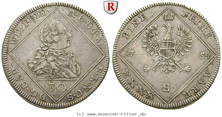 Klicken Sie auf das Bild um es auf Ihrem Rechner zu speichern brandenburg-in-franken-karl-wilhelm-friedrich-30-kreuzer/29651.jpg