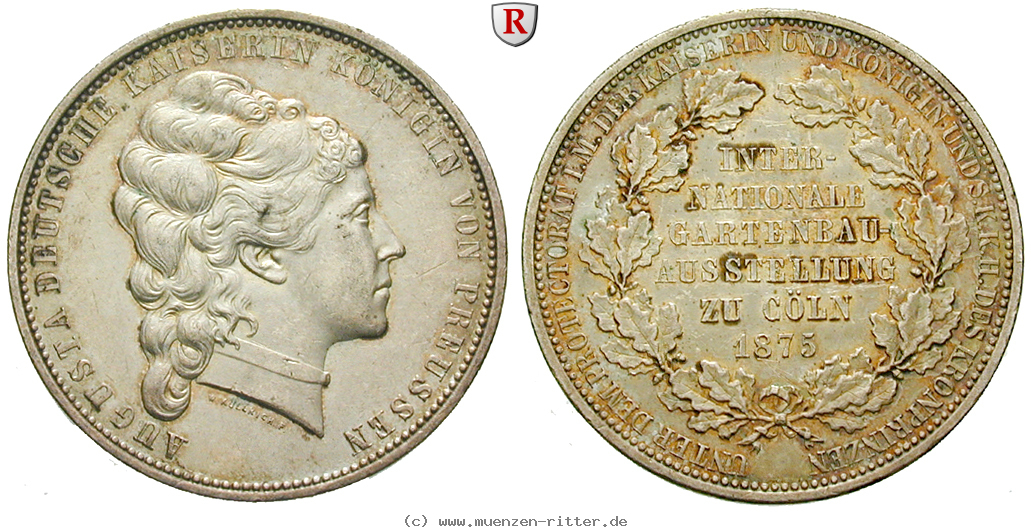 Klicken Sie auf das Bild um es auf Ihrem Rechner zu speichern brandenburg-preussen-augusta-gattin-wilhelm-i-silbermedaille/43549.jpg