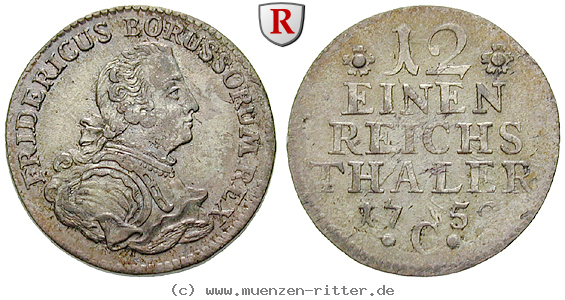 Klicken Sie auf das Bild um es auf Ihrem Rechner zu speichern brandenburg-preussen-friedrich-ii-1-12-taler/26916.jpg
